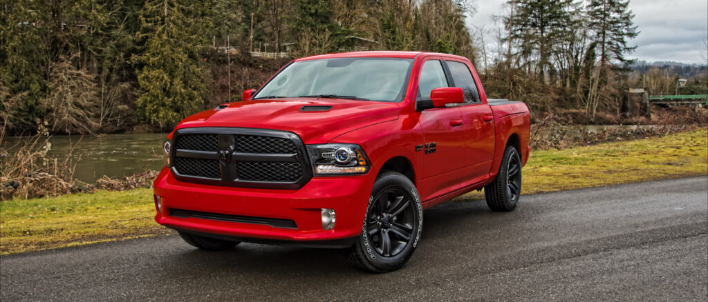 Pink dodge Ram